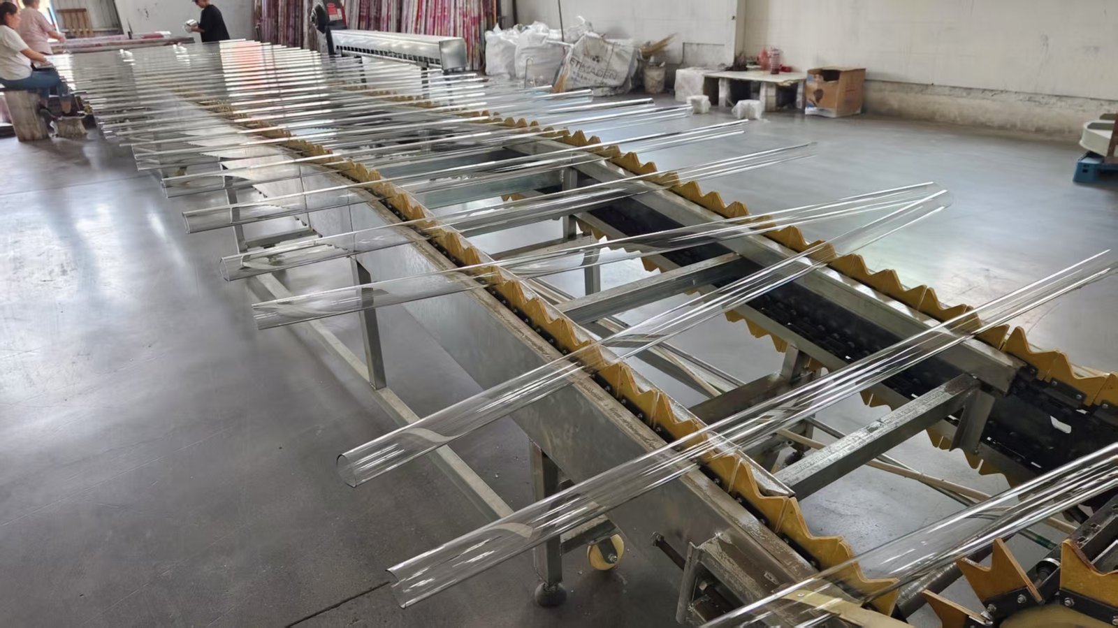 Glass tube production line